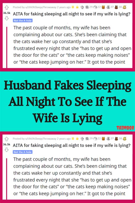 husband fakes sleep to watch wife|husband sleeping with other women example.